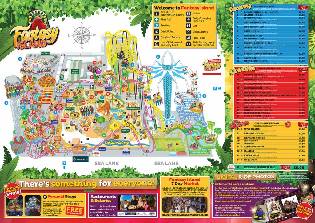 Fantasy Island Park Map - Map Download - Fantasy Island